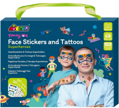 Set stickere si tatuaje pentru fata - Supereroi