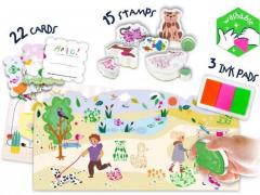 Set 15 stampile lavabile - Animale