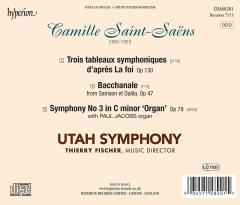 Saint-Saens: Trois Tableaux Symphoniques D'apres La Foi / Bacchanale From Samson Et Dalila / Symphony No 3 'Organ'