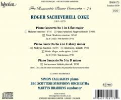 Coke: Piano Concerto No 3, Op 30 / Piano Concerto No 4, Op 38 / Piano Concerto No 5, Op 57
