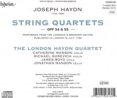 Haydn: String Quartets, Opp 54 & 55
