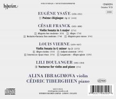 Vierne, Franck: Violin Sonatas / Ysaye: Poeme Elegiaque