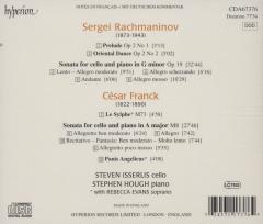 Rachmaninov / Franck: Cello Sonatas