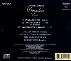 Pergolesi: Stabat Mater / Salve Regina In A Minor / In Coelestibus Regnis