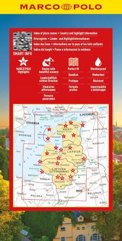 Estonia, Latvia, Lithuania Marco Polo Map