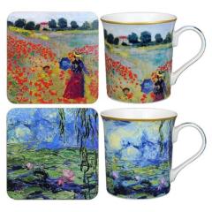 Set 2 cani + 2 coastere - Claude Monet