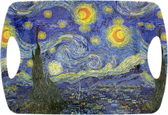 Tava pentru cani si pahare - Vincent Van Gogh - Starry Night
