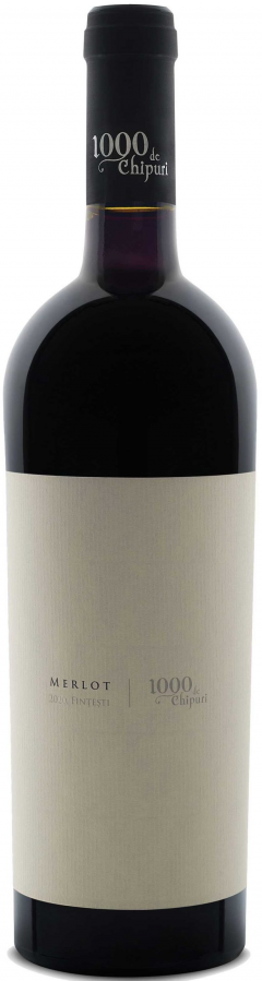 Vin rosu - 1000 de Chipuri - Merlot, sec, 2020