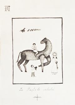 Carte postala - La Pastele calului