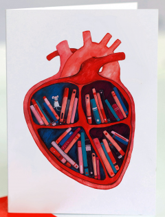 Felicitare - Inima, mare