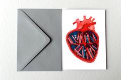 Felicitare - Inima, mare