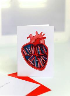 Felicitare - Inima, mare