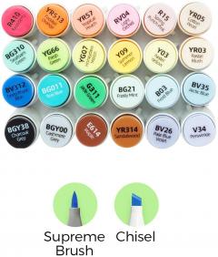 Set 24 markere - Honolulu Plus Alcohol Markers