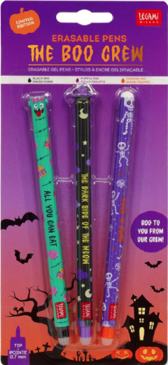 Set 3 pixuri cu gel - The Boo Crew - Zoombie, Skeleton, Kitty