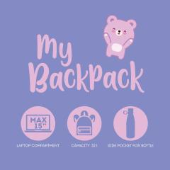 Rucsac - My Backpack - Teddy Bear