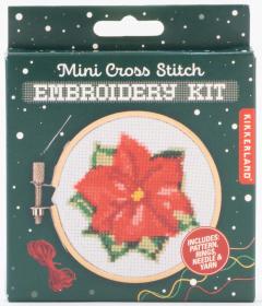 Set creativ broderie - Poinsettia - Kikkerland