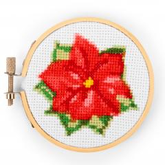 Set creativ broderie - Poinsettia - Kikkerland