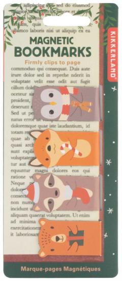 Set 4 semne de carte magnetice - Woodland - Kikkerland