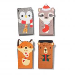 Set 4 semne de carte magnetice - Woodland - Kikkerland