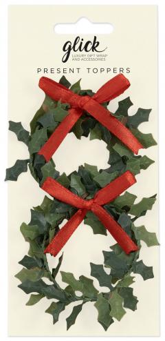 Set 2 decoratiuni cadori - Wreath Present Topper