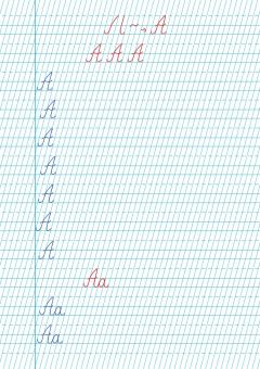 Litere de mana - Tip I. Caiet de scriere pentru clasa I