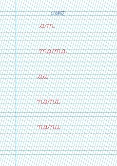 Litere de mana - Tip I. Caiet de scriere pentru clasa I