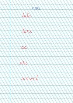 Litere de mana - Tip I. Caiet de scriere pentru clasa I