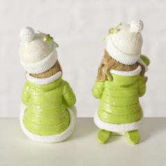 Figurina - Fata cu urs de plus (2 modele - pret pebucata)