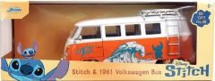 Masinuta metalica cu figurina - Stitch & Volkswagen 1961