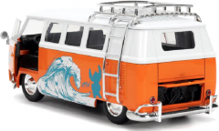 Masinuta metalica cu figurina - Stitch & Volkswagen 1961