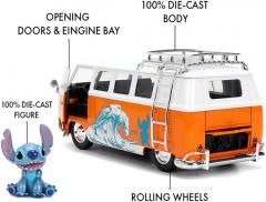 Masinuta metalica cu figurina - Stitch & Volkswagen 1961