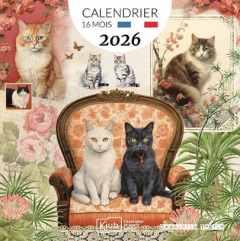 Calendar de perete - Septembrie 2025 - Ianuarie 2026 - Gwenaelle Trolez Chats
