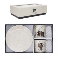 Set 2 cani + farfurii - Couple de Chats