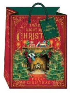 Punga cadou - Storybook Fireplace - Mediu