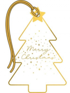 Set 6 etichete cadou - Merry Christmas Tree
