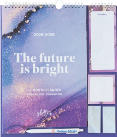 Planner 2025 - 2026 - Glitter - The Future is Bright