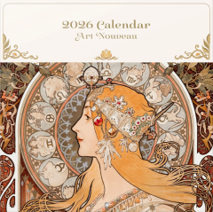 Calendar 2026 - Art Nouveau