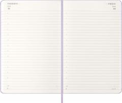 Agenda 2026 - Moleskine Classic 12 Months Daily Planner - Hardcover, Large (Pastel Lilac)