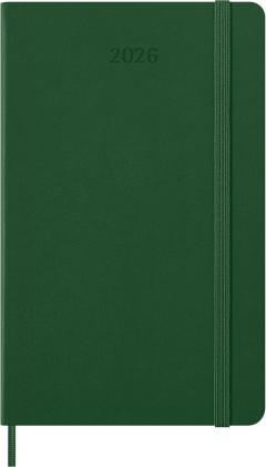 Agenda 2026 - Moleskine Classic 12 Months Daily Planner - Hardcover, Large (Myrtle Green)