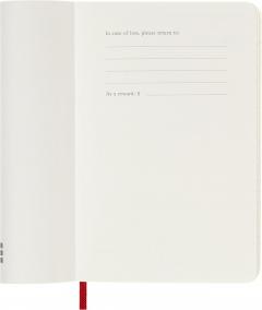 Agenda 2026 - Moleskine Classic 12 Months Weekly Planner - Softcover, Pocket (Red)