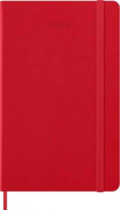 Agenda 2026 - Moleskine Classic 12 Months Weekly Planner - Hardcover, Large (Red)