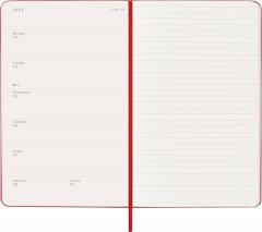 Agenda 2026 - Moleskine Classic 12 Months Weekly Planner - Hardcover, Large (Red)