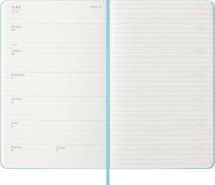 Agenda 2026 - Moleskine Classic 12 Months Weekly Planner - Hardcover, Large (Aquamarine)
