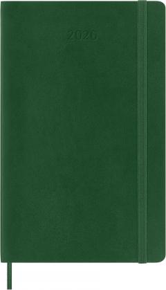 Agenda 2026 - Moleskine Classic 12 Months Daily Planner - Softcover, Large (Myrtle Green)