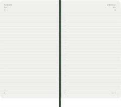 Agenda 2026 - Moleskine Classic 12 Months Daily Planner - Softcover, Large (Myrtle Green)