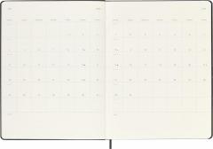 Agenda 2026 - Moleskine Classic 12 Months Weekly Planner - Hardcover, Extra Large (Black)