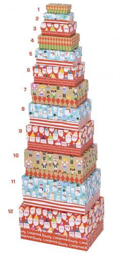 Cutie cadou - Stephanie Dyment: Festive Fun - Rectangle Box 04 (pret pe bucata)