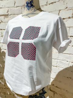 Tricou - Carturesti x PART TWO - Motiv Roman, floare - Marime M, alb