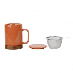 Cana cu sita si capac - Nordika - Terra, 350ml