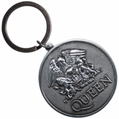 Breloc - Queen - Silver Crest Double-Sided